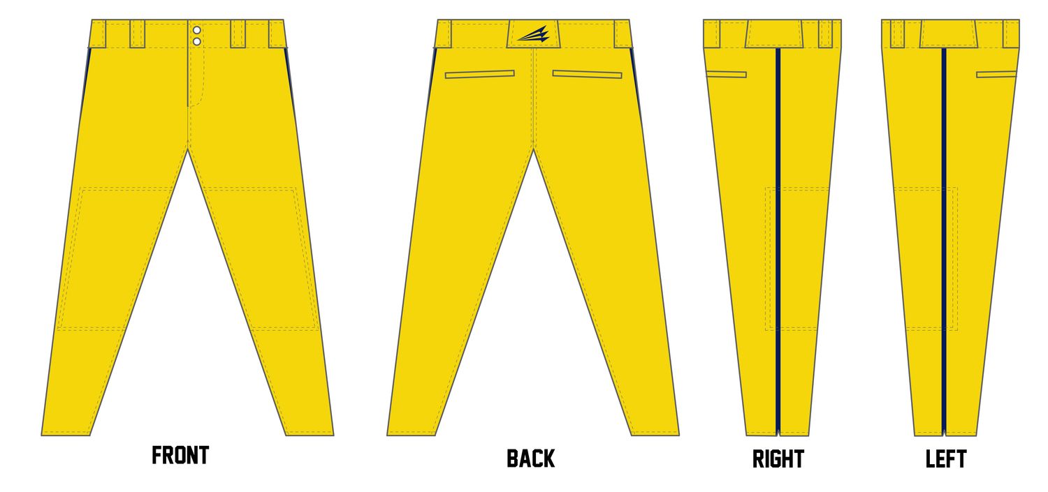 Delta Gold Custom Athletic Baseball Pant #BP1B