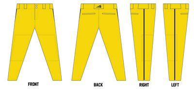 Delta Gold Custom Athletic Baseball Pant #BP1B