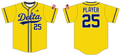 Delta Gold Custom HexaFlex Baseball Jersey #J1B