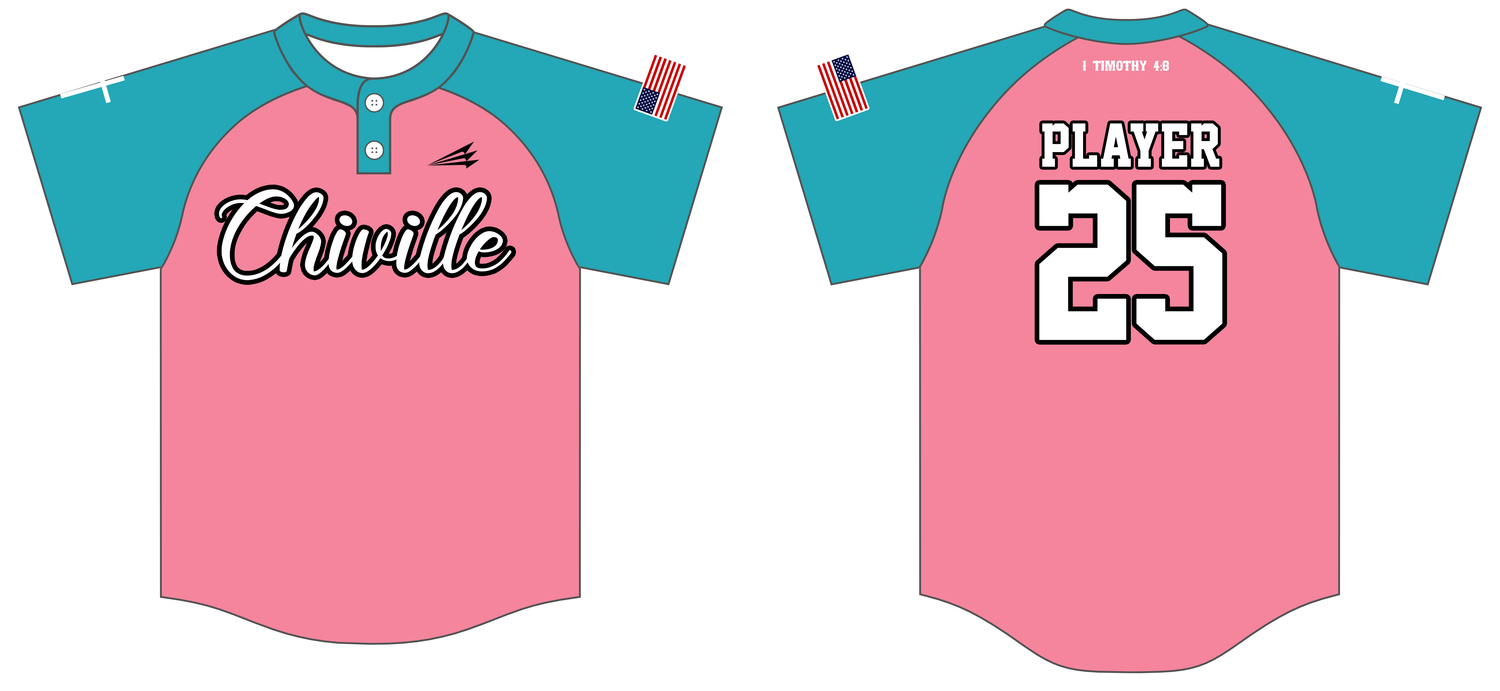 Chiville Sharx Custom HexaFlex Baseball Jersey #J10B