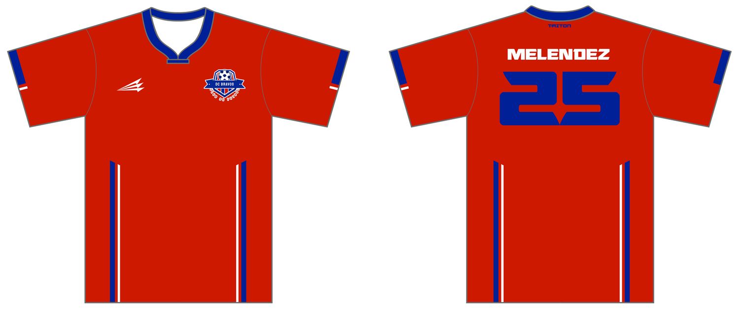 DC Bravos Custom Male HyperDri Soccer Jersey #J4b