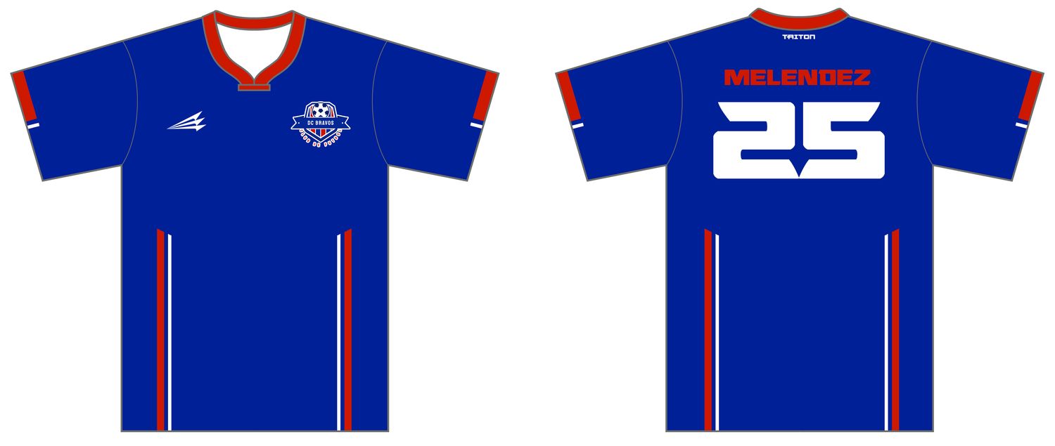 DC Bravos Custom Male HyperDri Soccer Jersey #J3b