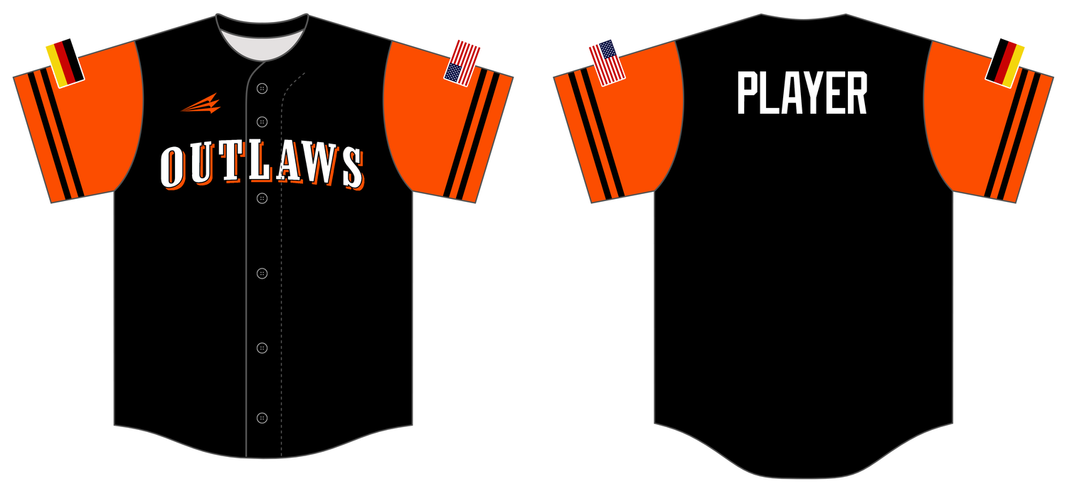RP Outlaws Custom NanoDri Baseball Jersey #J2