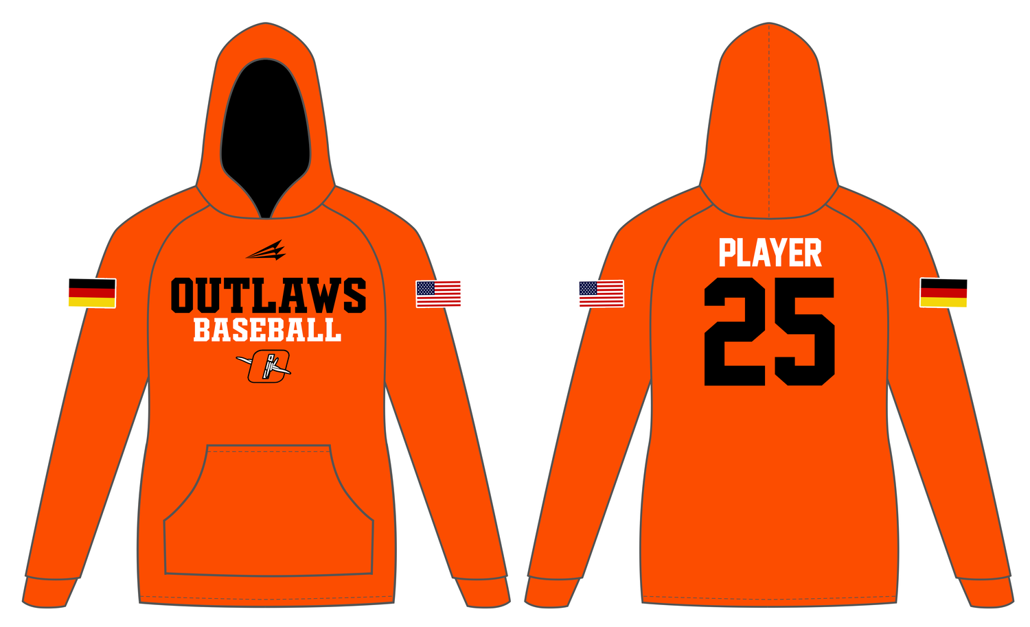 RP Outlaws Custom Vulcan Hoodie #VH1B
