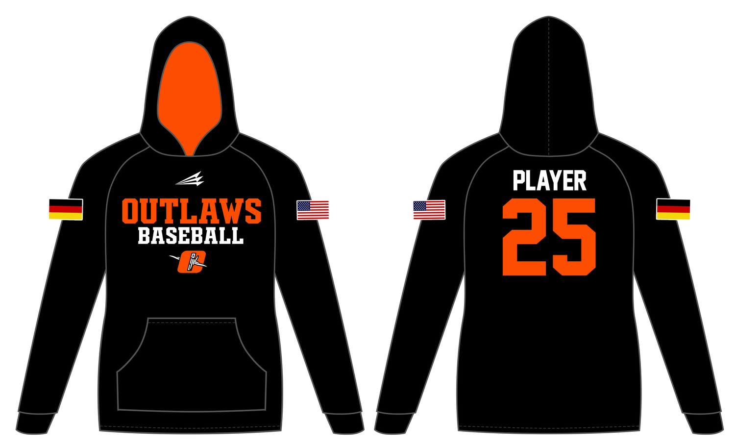 RP Outlaws Custom Vulcan Hoodie #VH3B