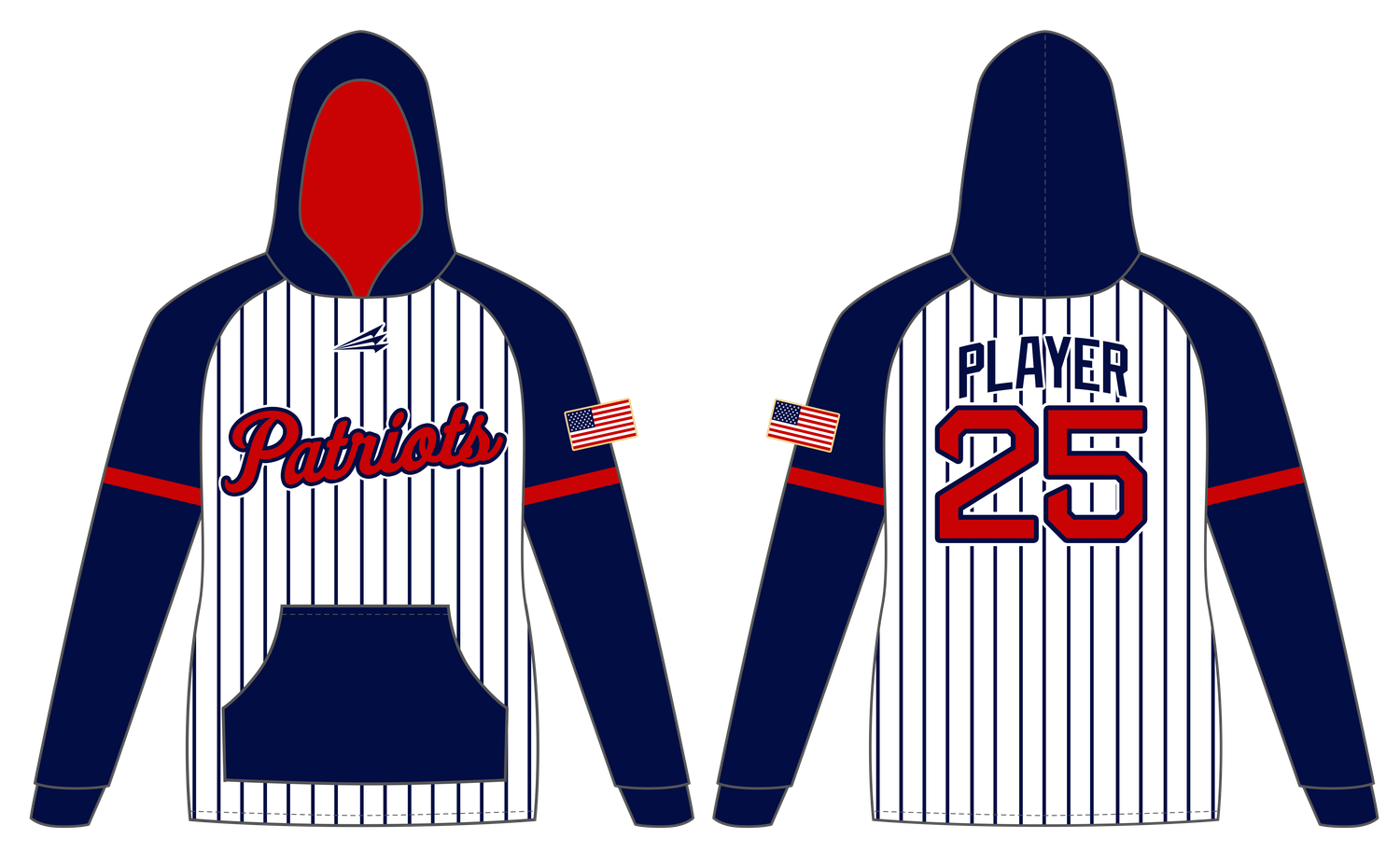 Warren County Patriots Custom Vulcan Hoodie #VH1