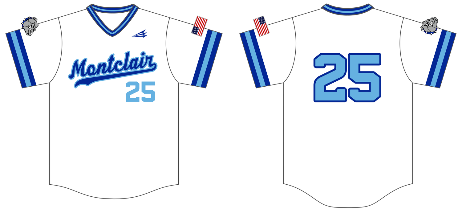 Montclair Bulldogs Custom NanoDri Baseball Jersey #J9I