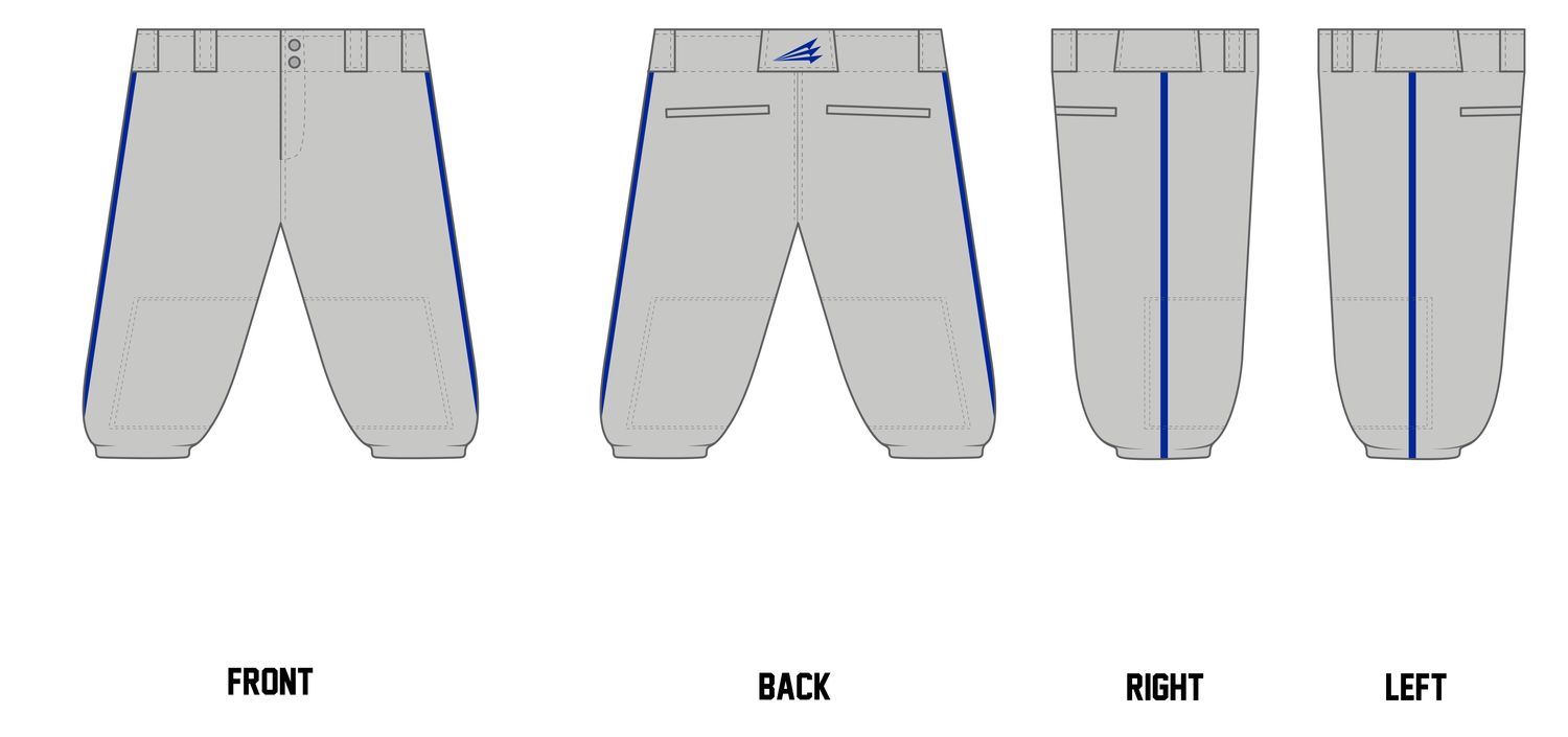 Montclair Bulldogs Custom Knicker Baseball Pant #BP1K