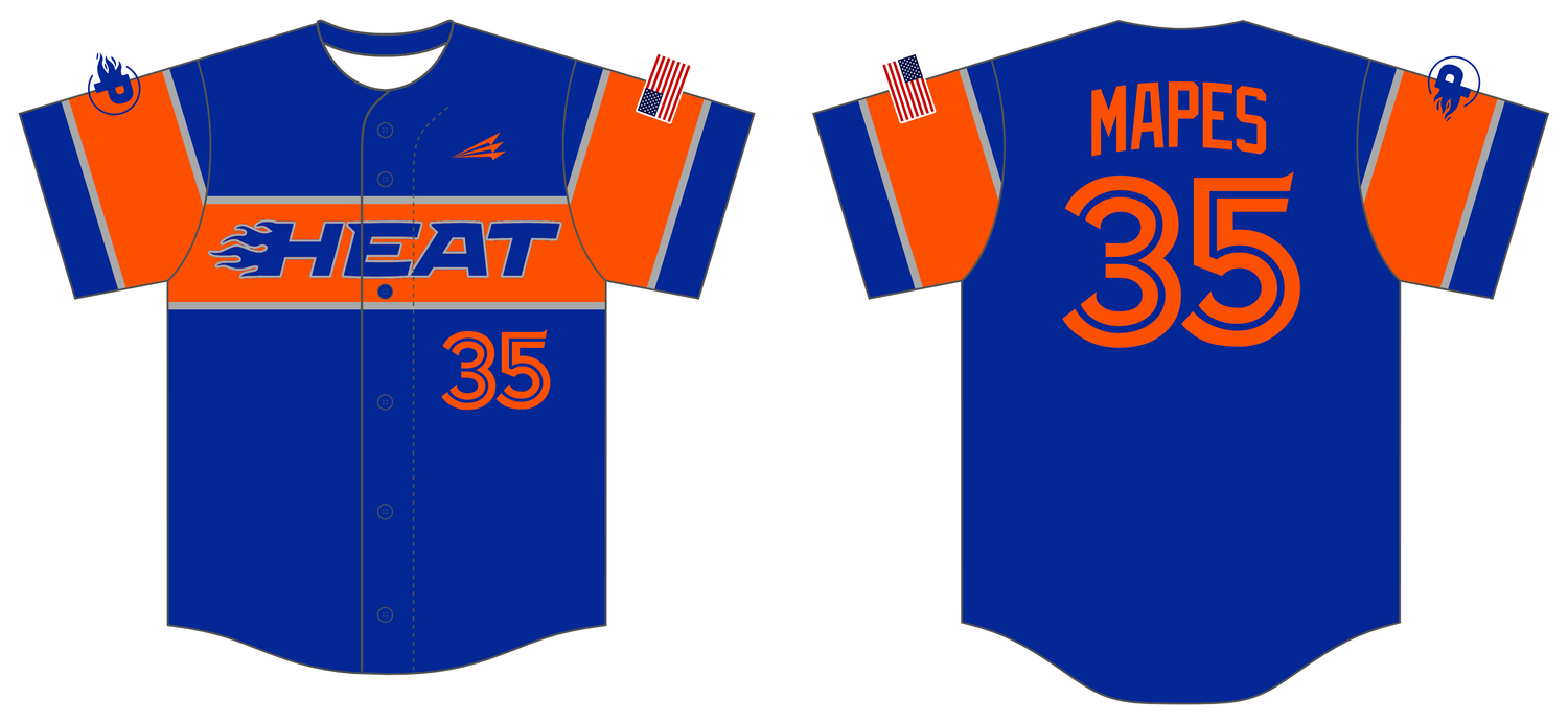 Pella Heat Custom HexaFlex Baseball Jersey #J4a