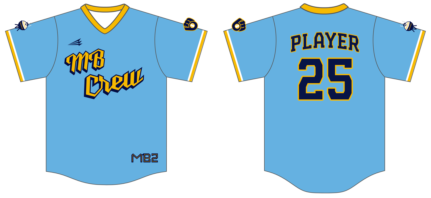 Millennial Bros. Custom NanoDri Baseball Jersey #J6K