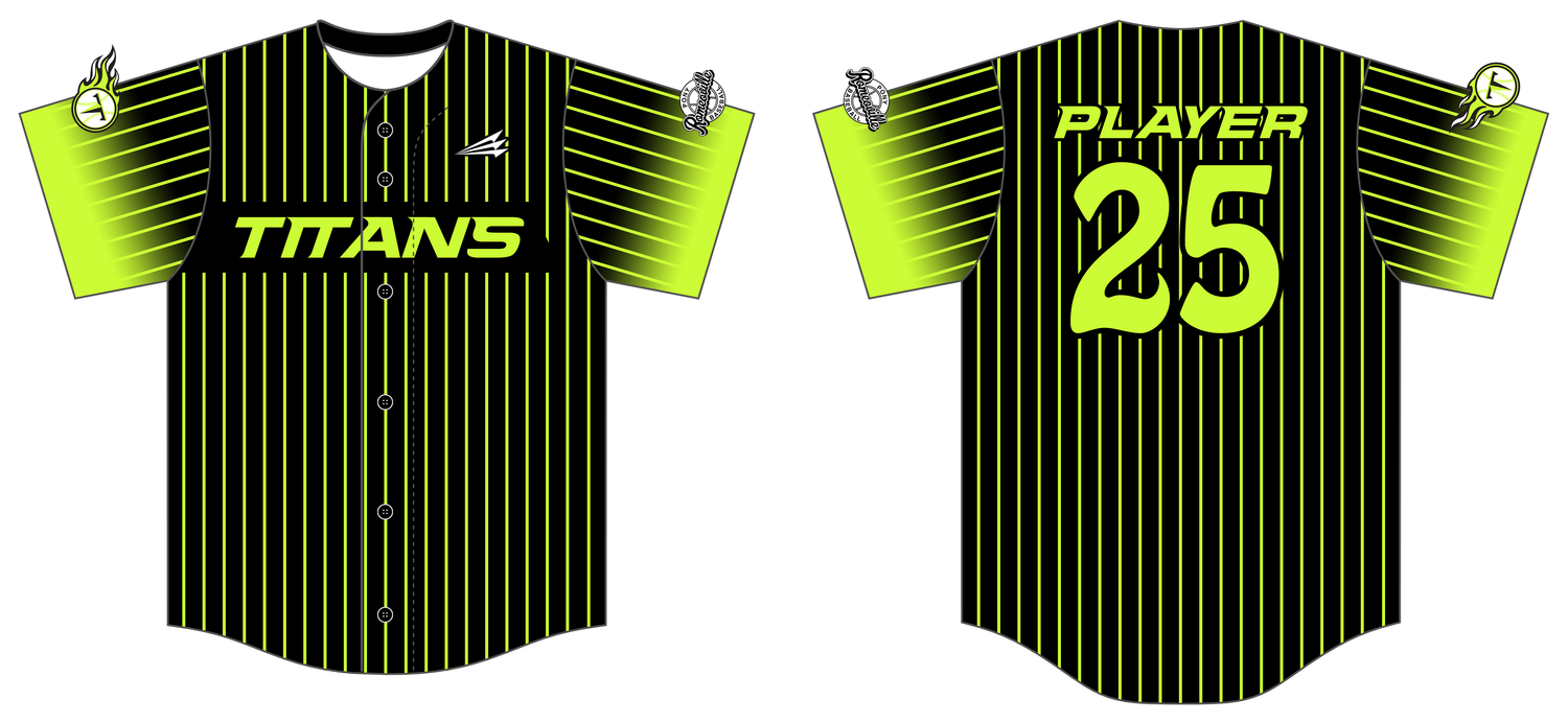 Romeoville Titans Custom NEON HexaFlex Baseball Jersey #J1E