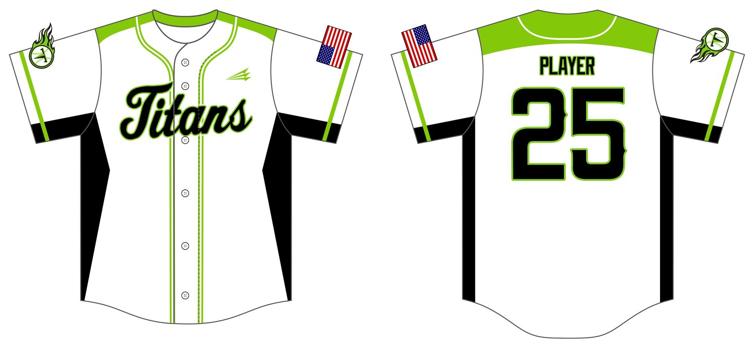 Romeoville Titans Custom HexaFlex Baseball Jersey #J5