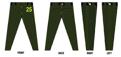 Romeoville Titans Custom NEON Athletic Baseball Pant #BP1B