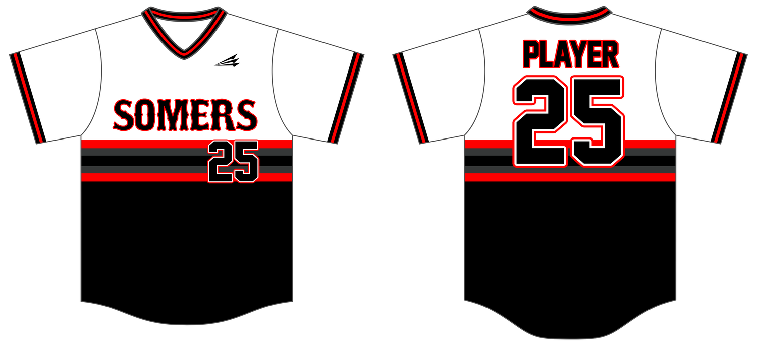 Somers Red Storm Custom NanoDri Baseball Jersey #J3E