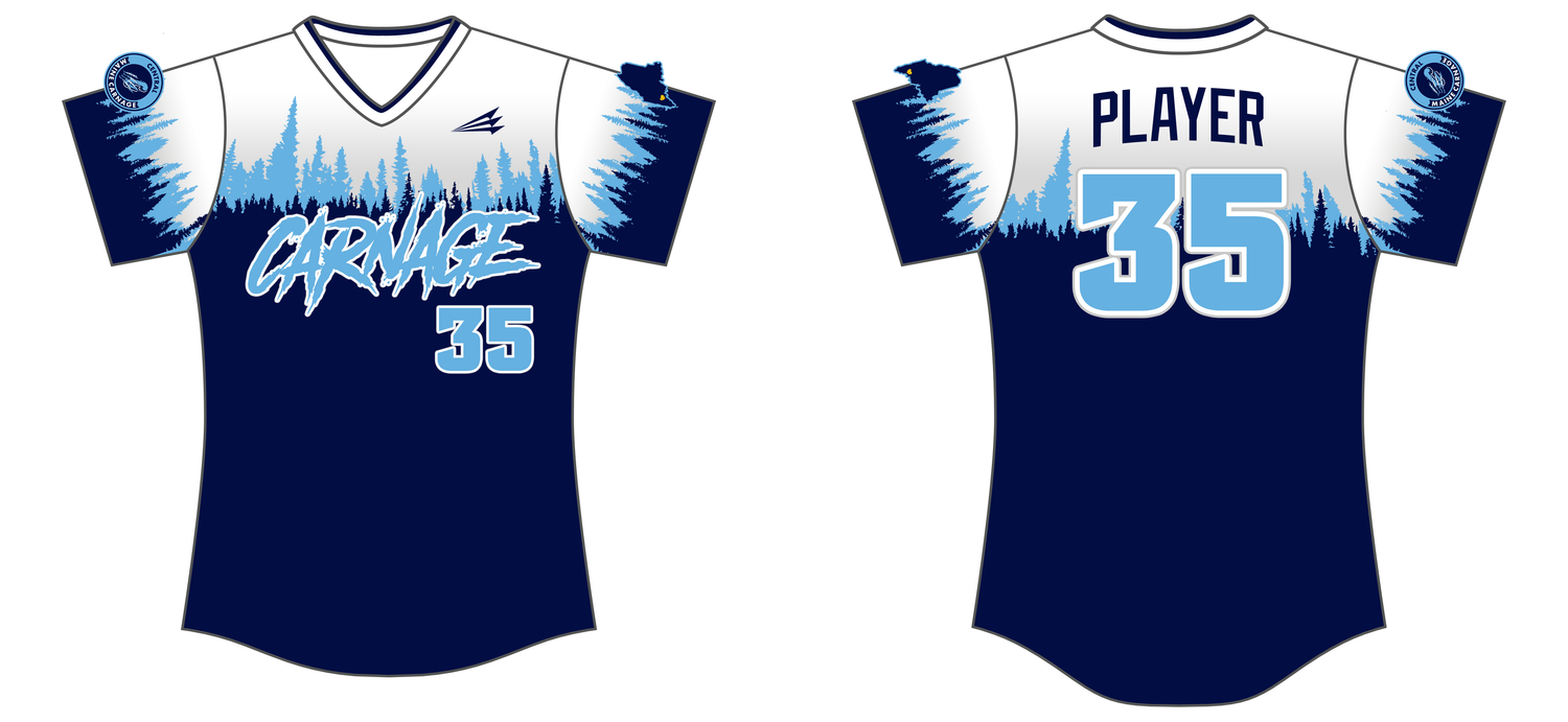 Central Maine Carnage Custom NanoDri Softball Jersey #J11C