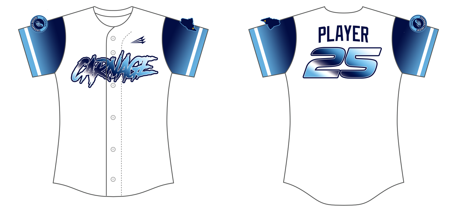 Central Maine Carnage Custom NanoDri Softball Jersey #J13