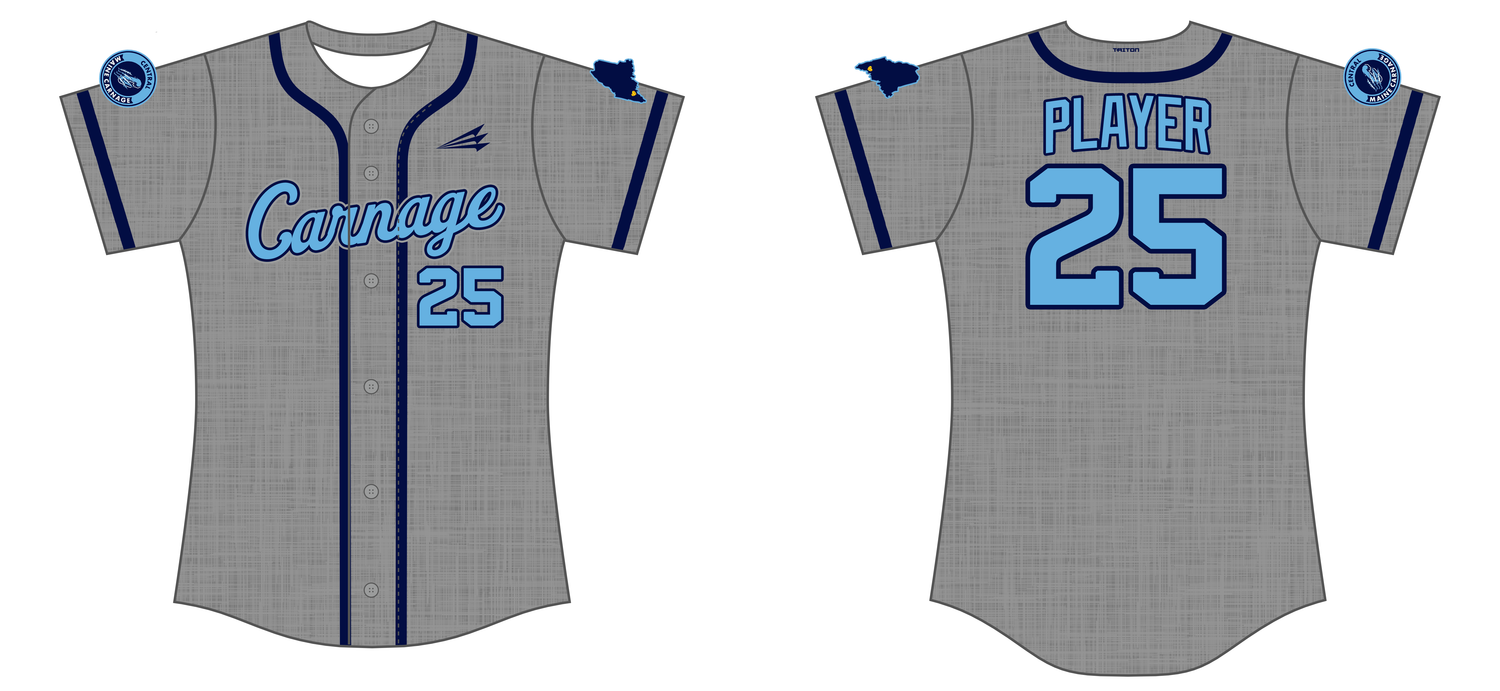 Central Maine Carnage Custom NanoDri Softball Jersey #J12