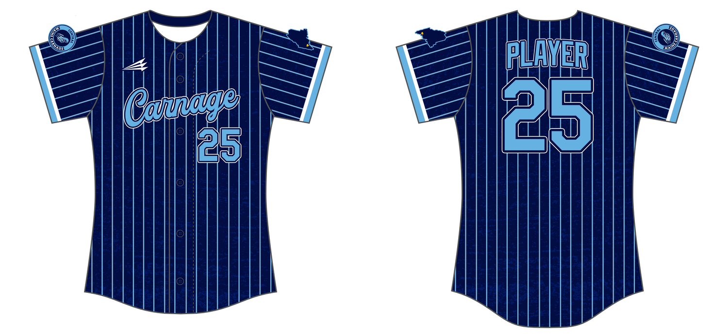 Central Maine Carnage Custom NanoDri Softball Jersey #J17