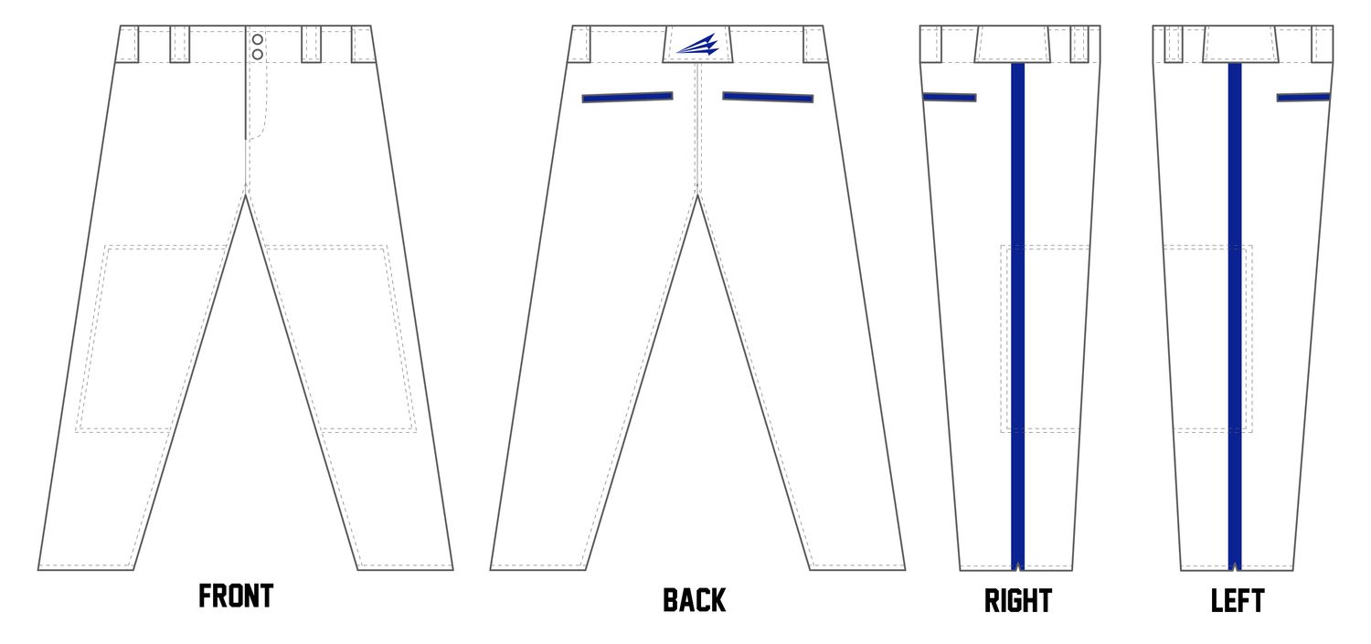 Nazareth Jr Blue Eagles Custom Athletic Cut Baseball Pant #BP2