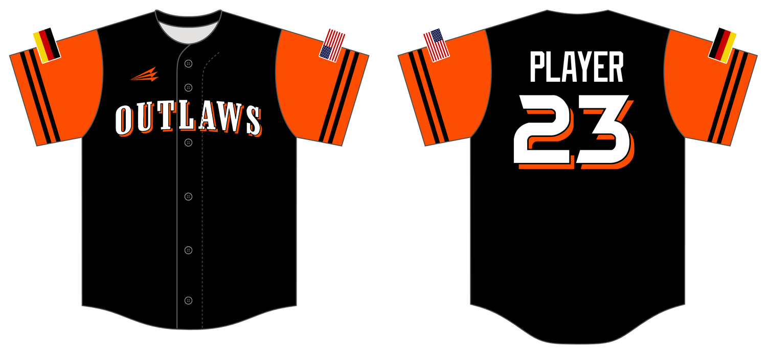 RP Outlaws Custom NanoDri Baseball Jersey #J2