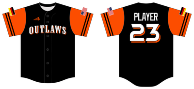 RP Outlaws Custom NanoDri Baseball Jersey #J2