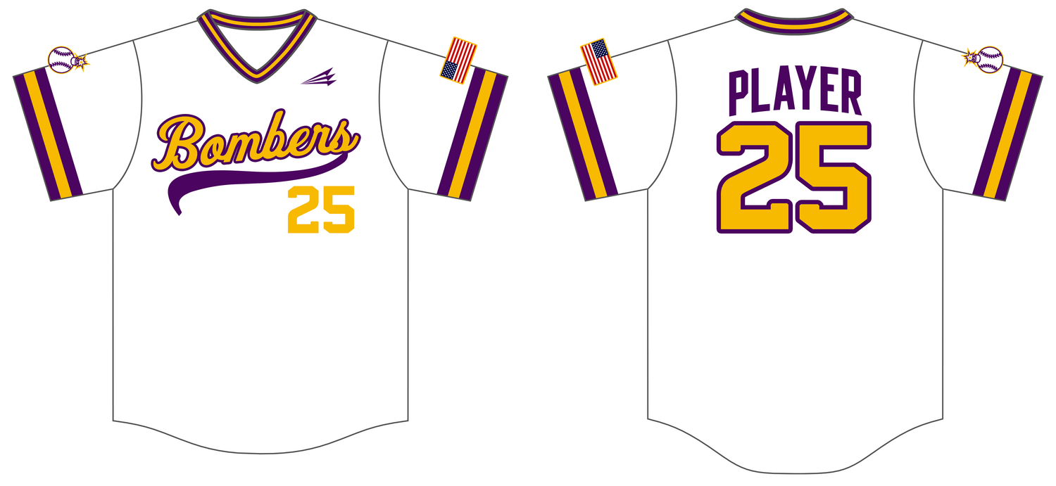 J-Town Bombers Custom HexaFlex Baseball Jersey #J3