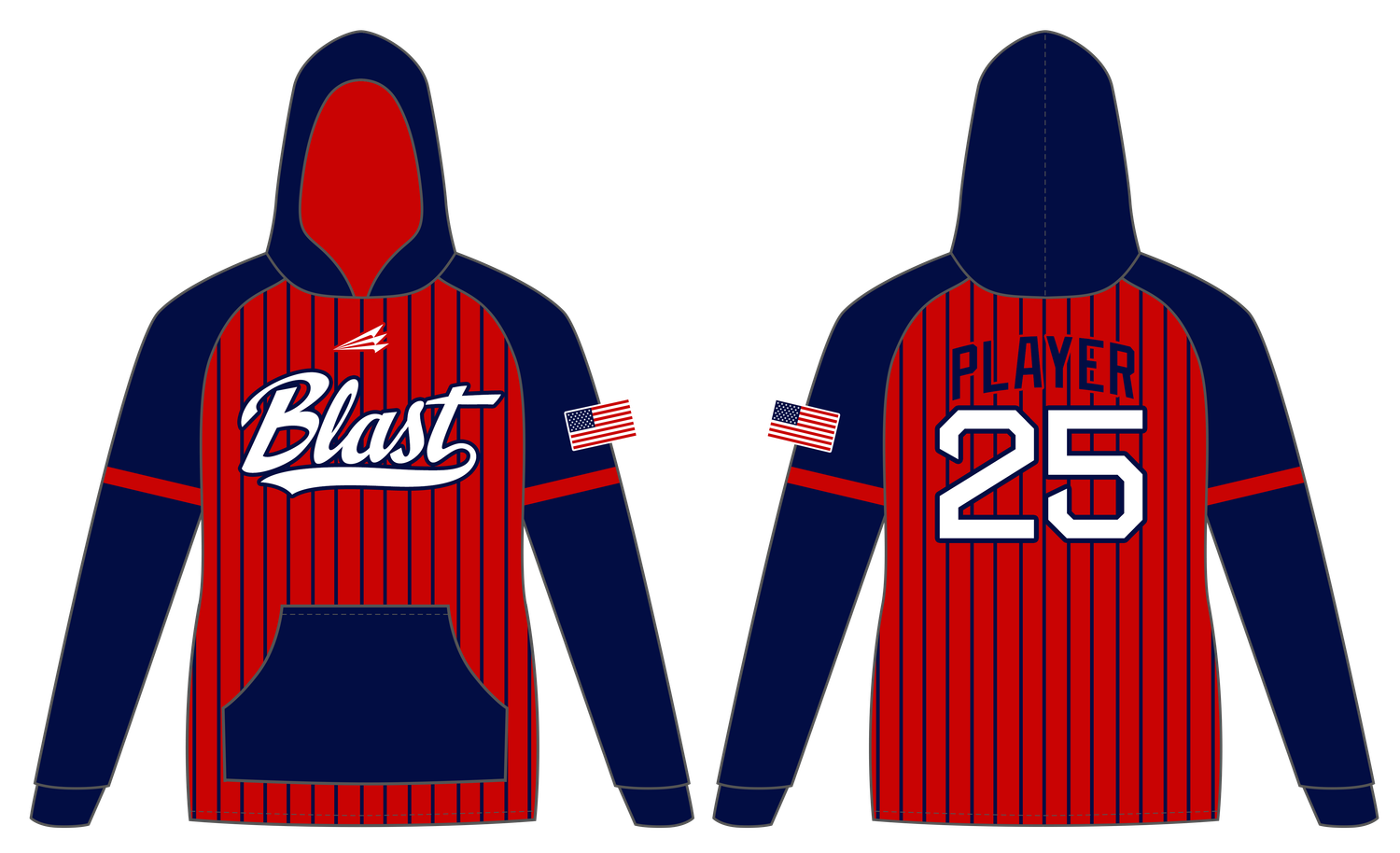 DC Blast Custom Vulcan Hoodie #VH3C