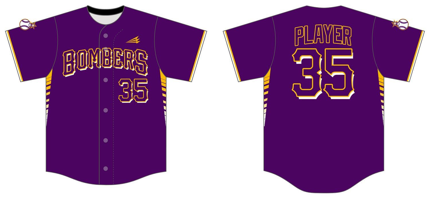 J-Town Bombers Custom HexaFlex Baseball Jersey #J2C