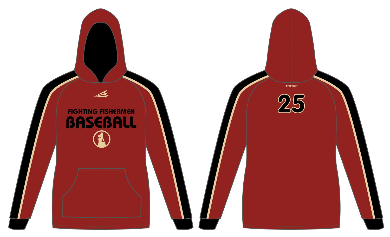 Gloucester Baseball Custom Vulcan Hoodie #VH7