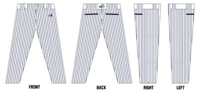 Bobcats (Whitney) Custom Athletic Cut Baseball Pants #BP11