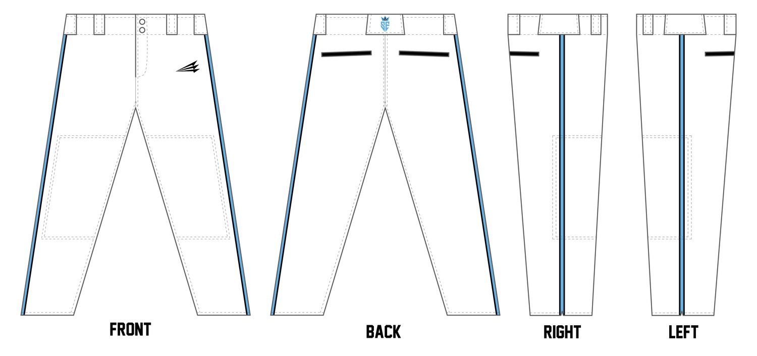 Stark Elite Custom Athletic Cut Baseball Pants #BP25