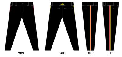 Mississippi Hype Custom NEON Athletic Baseball Pant #BP5