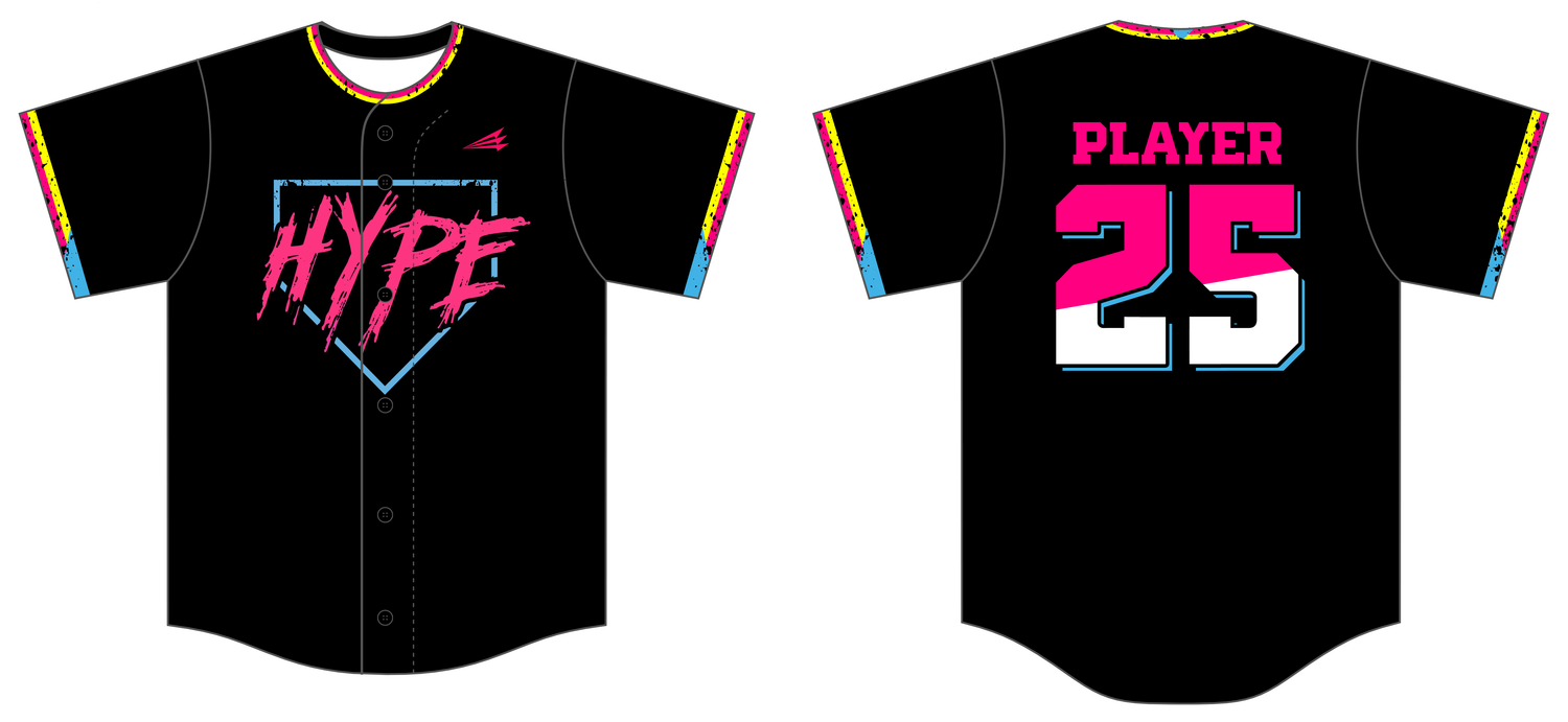 Mississippi Hype Custom NEON NanoDri Baseball Jersey #J5B