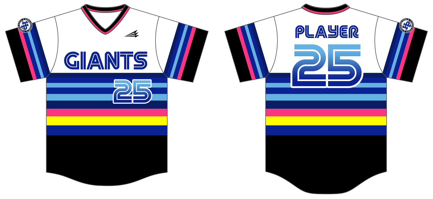 Highland Park Giants Custom NEON HexaFlex Baseball Jersey #J14