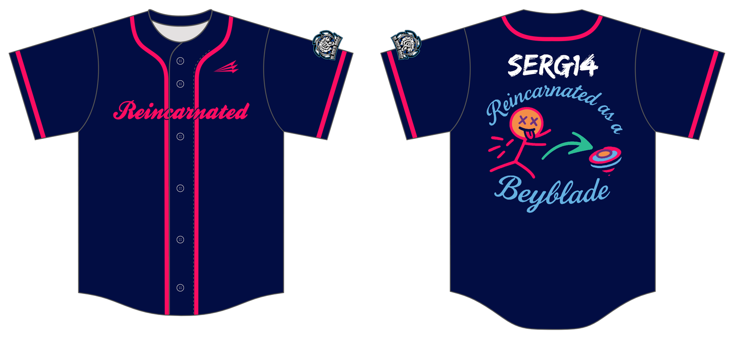 Reincarnated As A Beyblade Custom HexaFlex Baseball Jersey #J2H