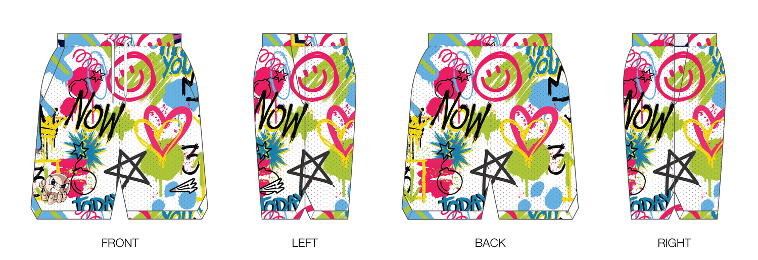 FC Bombsquad Custom Retro Mesh Shorts #MS2