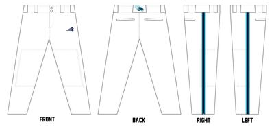 Hydro Pro Seadogs Custom Athletic Baseball Pant #BP12
