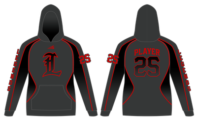 Lancaster Legends 9U Red Baseball - Jackson Custom Vulcan Hoodie #VH4C