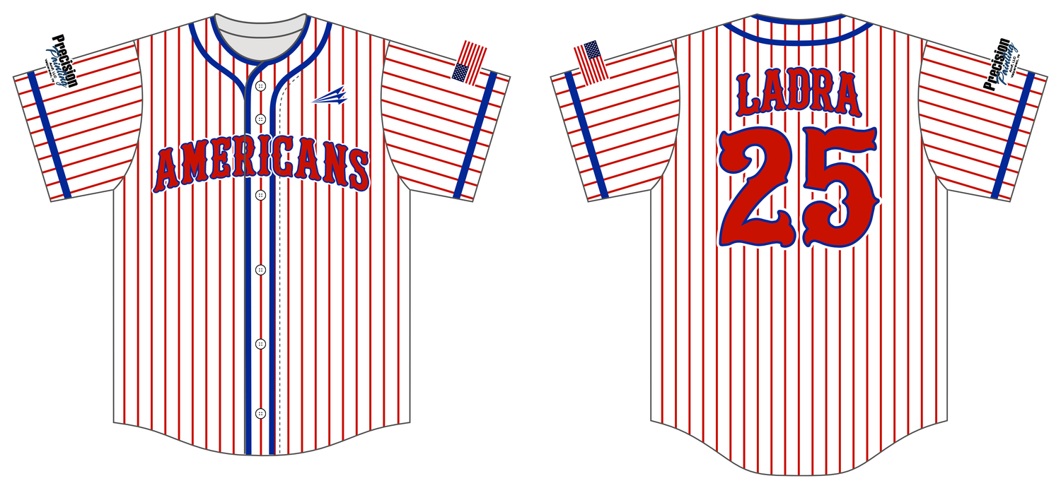 Americans Baseball Club Custom HexaFlex Baseball Jersey #J10b