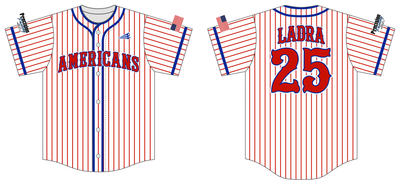 Americans Baseball Club Custom HexaFlex Baseball Jersey #J10b