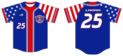 Americans Baseball Club Custom HexaFlex Baseball Jersey #J8d