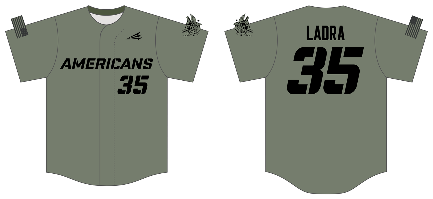 Americans Baseball Club Custom HexaFlex Baseball Jersey #J2d