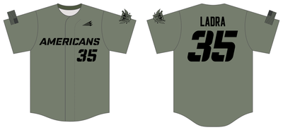Americans Baseball Club Custom HexaFlex Baseball Jersey #J2d