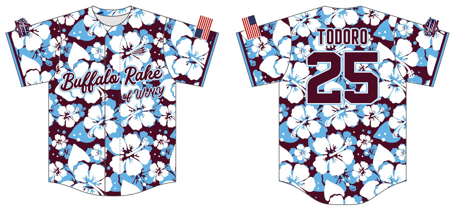 Buffalo Rake of WNY BOA Custom HexaFlex Baseball Jersey #J3b