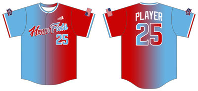 Home Field Baseball TEMPLATE Custom FABRIC Baseball Jersey #J3B