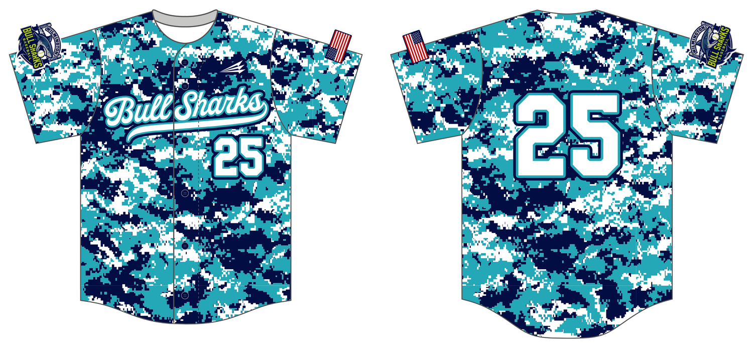 Wilmington BullSharks Custom NanoDri Baseball Jersey #J1C