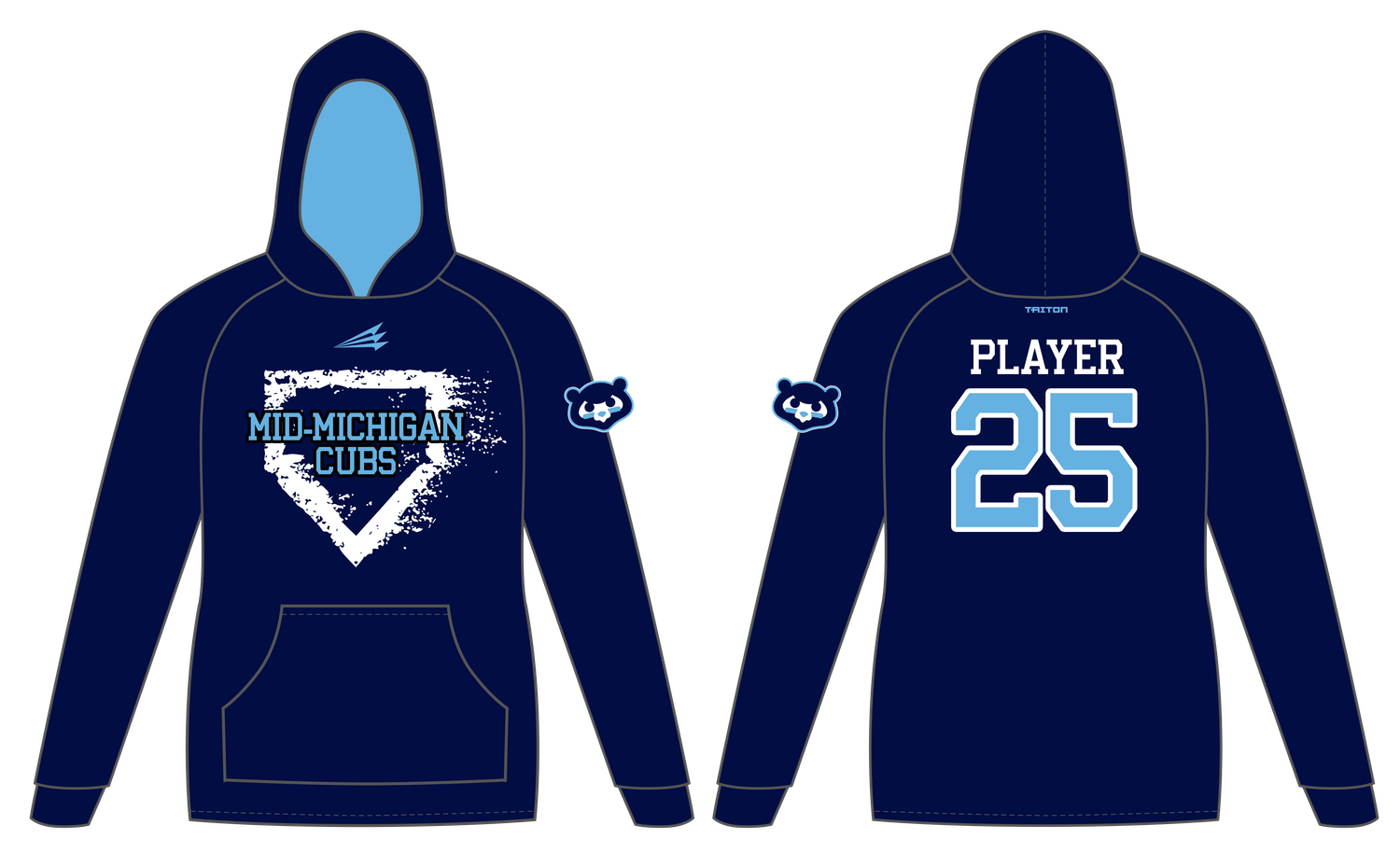 Mid-Michigan Cubs Custom Vulcan Hoodie #VH5B