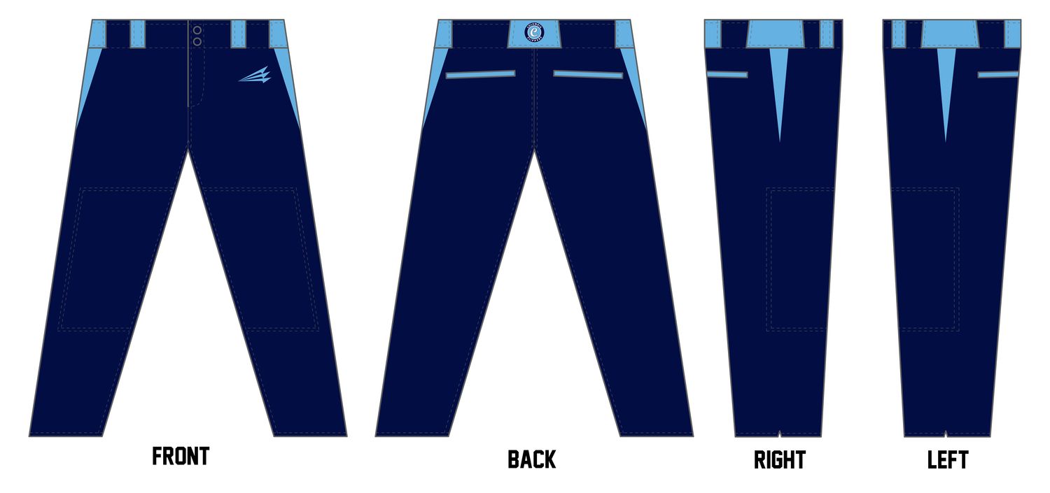 Columbia Clippers 9U Custom Athletic Fit Baseball Pant #BP2