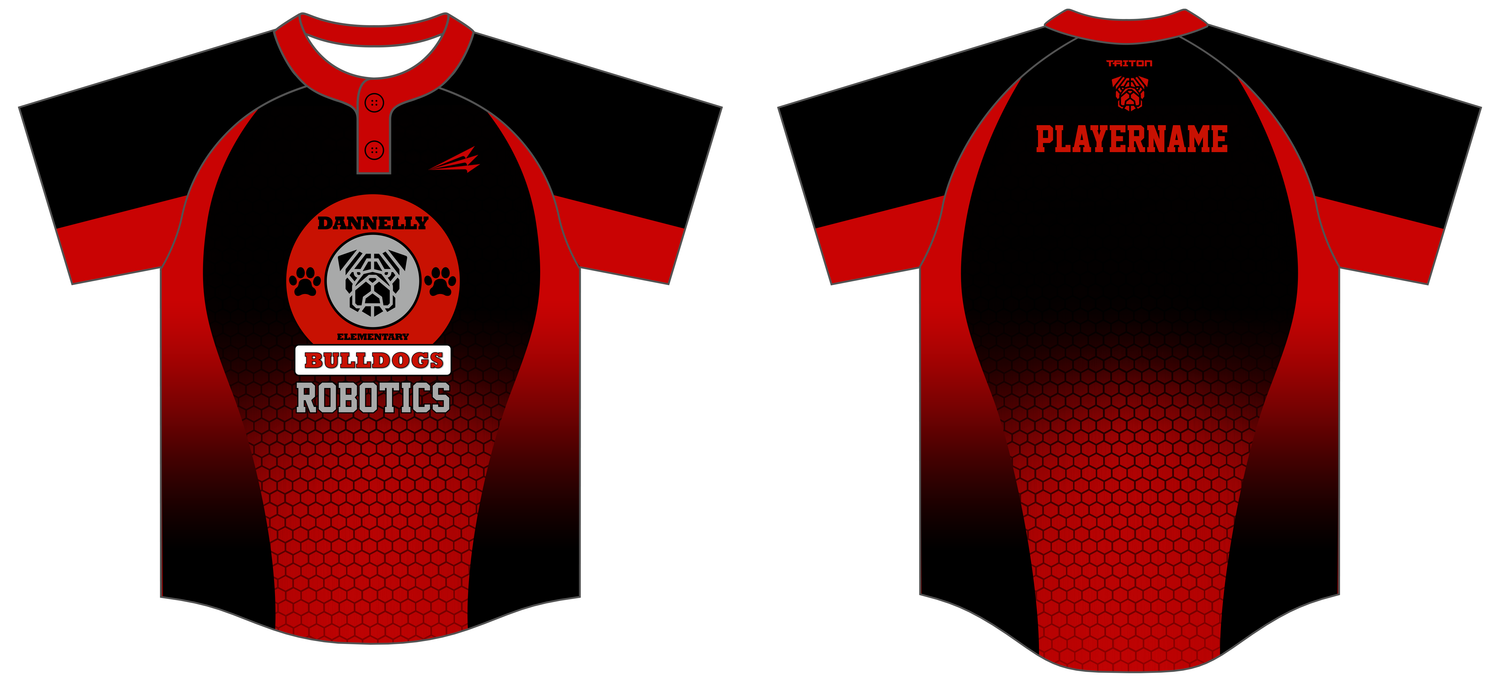 Dannelly Elementary Robotics Custom NanoDri Baseball Jersey #J3e