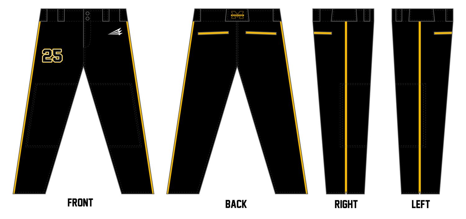 Moorestown 9U Tournament Custom Athletic Cut Baseball Pant #BP1